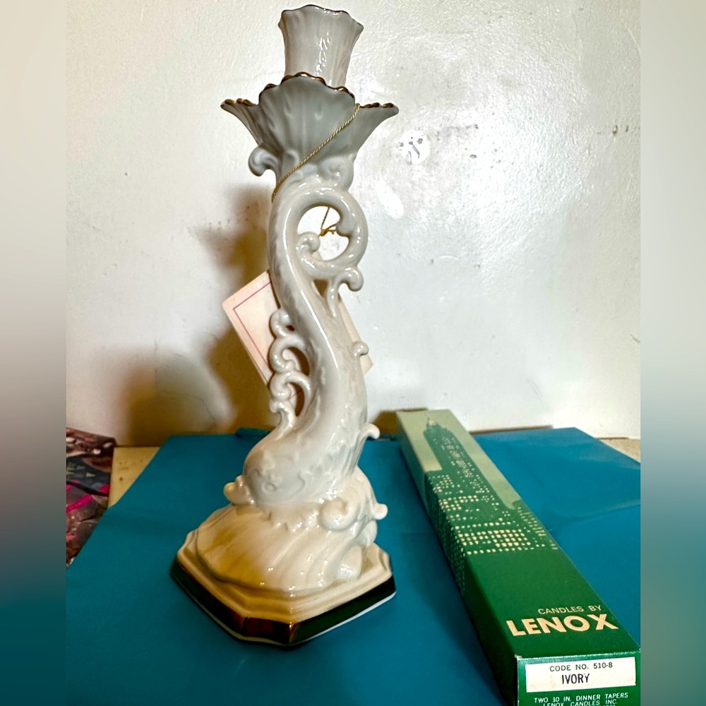 Lenox Dolphin candle holder